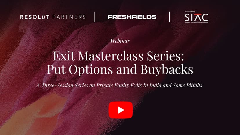 Exit Masterclass Series: Put Options and Buybacks